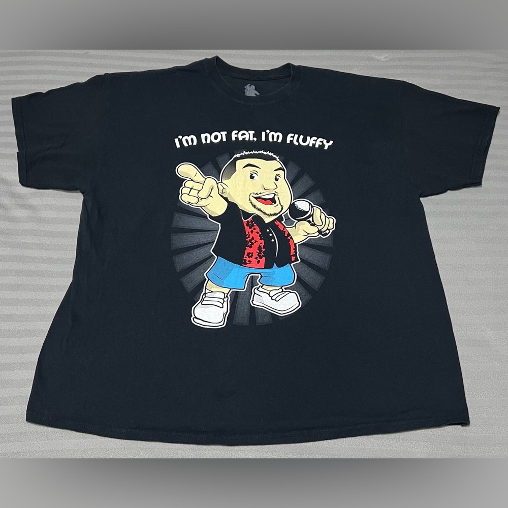 I'm Not Fat I'm Fluffy T shirt Black Size 2XL Official Gabriel Iglesias Gear